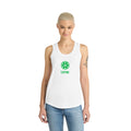 Women's Tri Racerback Tank - White