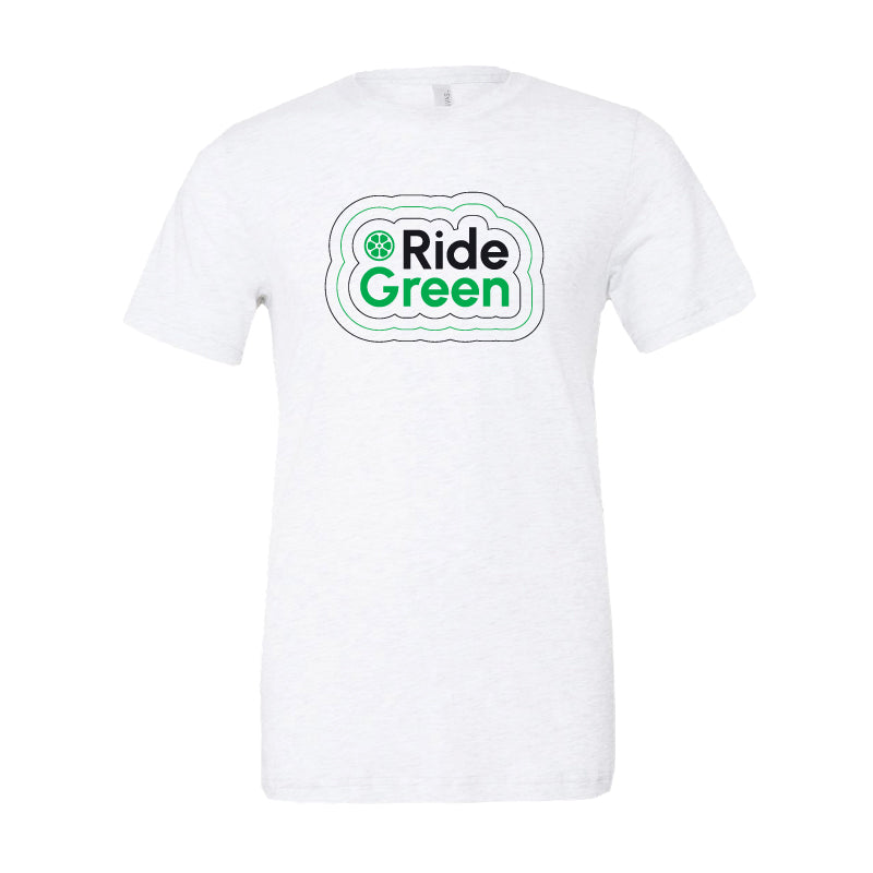 Ride Green Tee - White
