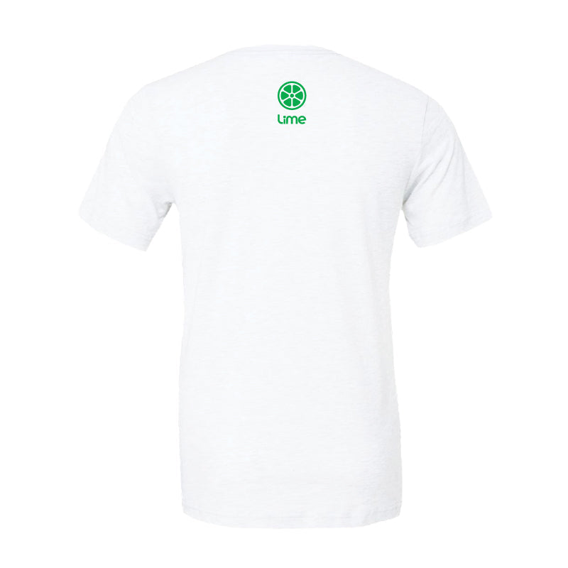 Ride Green Tee - White