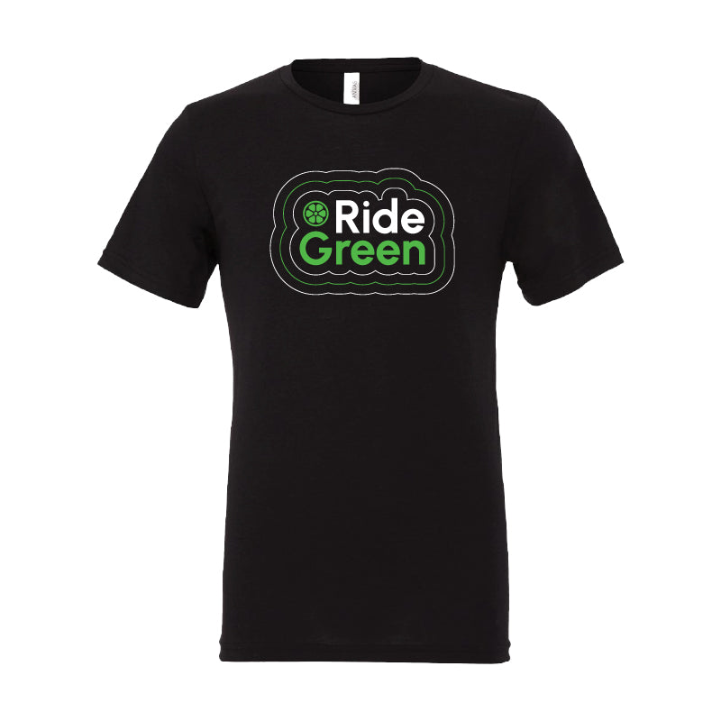 Ride Green Tee - Black