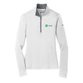 Women's NIke Dri-FIT Stretch 1/2-Zip Cover-Up - White / Grey