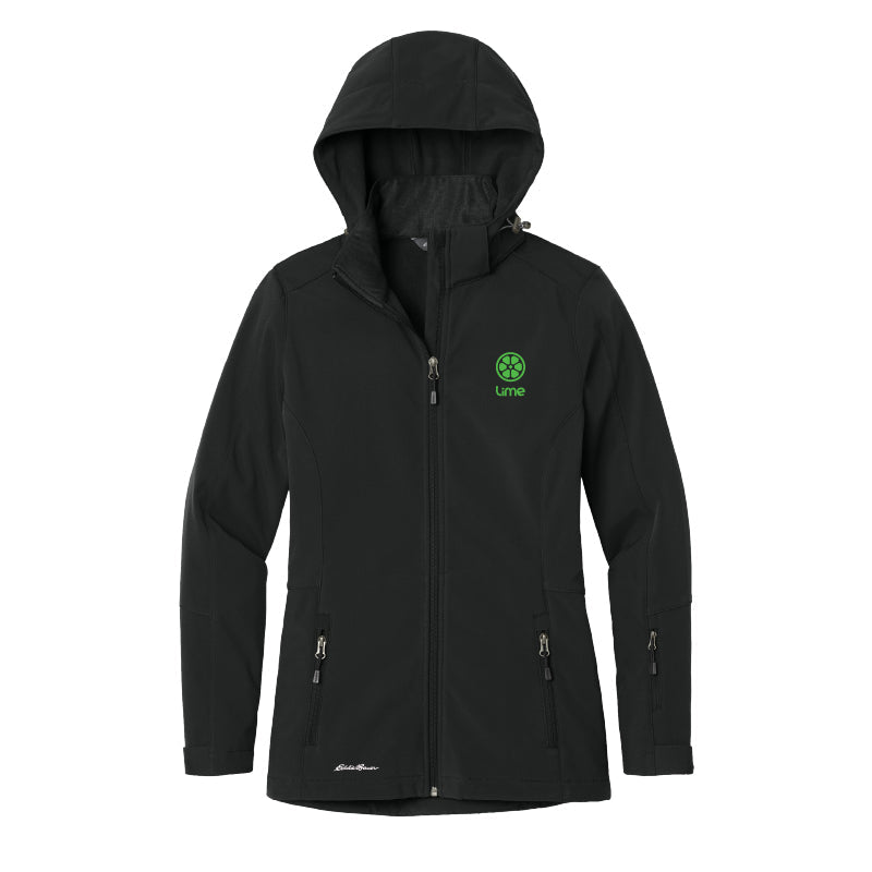 Women's Eddie Bauer® Hooded Soft Shell Parka - Black