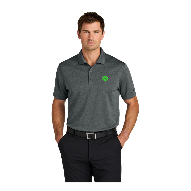 Men's Nike Dri-FIT Smooth Heather Polo - Anthracite Heather