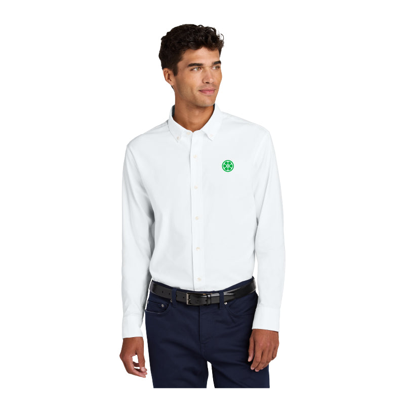 Men's Mercer+Mettle® LS Modern Oxford Shirt - White