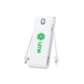 Zenith Power Bank with Built-in Cables - White - 12 Qty