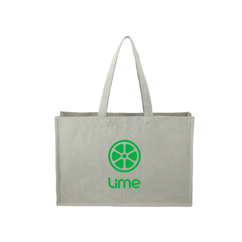 Repose 10oz Recycled Cotton Shoulder Tote - Grey - 25 Qty